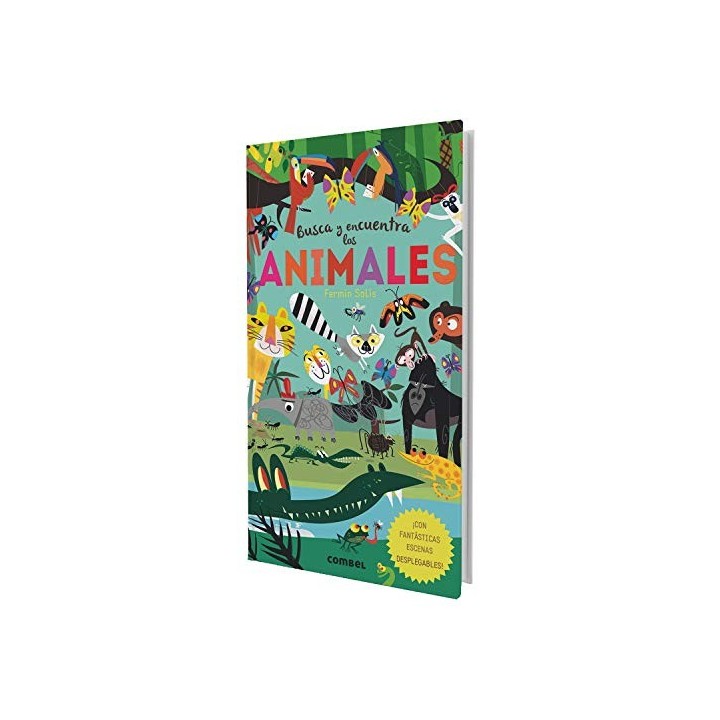 BUSCA Y ENCUENTRA LOS ANIMALES. ¡CON FANTÁSTICAS ESCENAS DESPLEGABLES!.